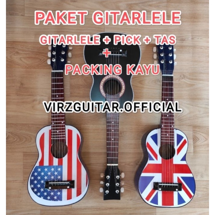 Ciptakan Gaya Anda dengan Harga Terjangkau GITARLELE JUNIOR SENAR 6  UKULELE GITAR LELE AKUSTIK SENA