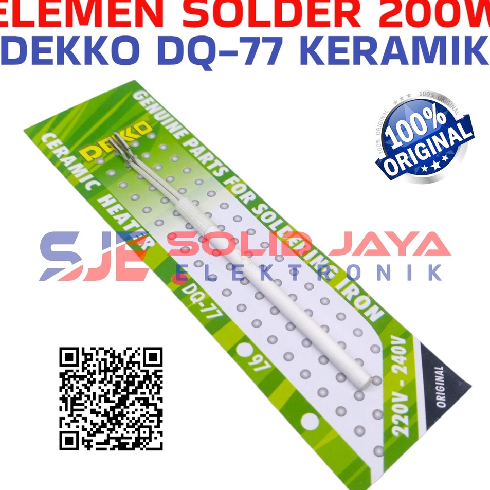 Wsf ELEMEN SOLDER DEKKO TEMBAK 2W DQ77 DQ77 DQ 77 ELEMENT KAPUR KERAMIK GUN SPUL HEATER DEKO 2 W WAT