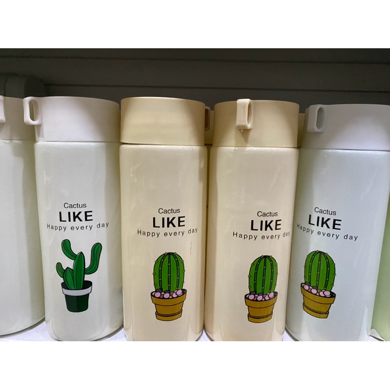Botol Minum kaktus souvenir botol minum cantik botol gelas 400 ml kaktus