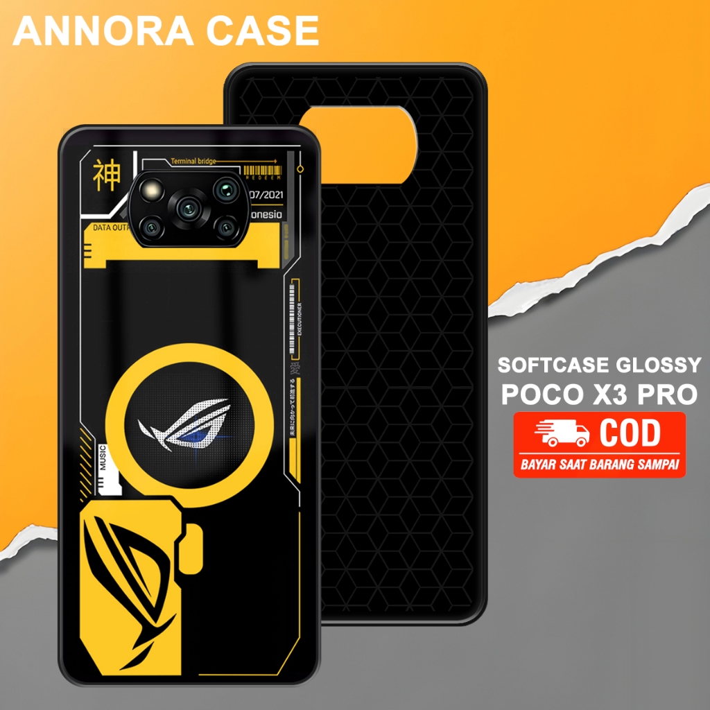 Softcase Glossy Motif Gamer Case Procamera Case anti jamur cocok untuk Poco X3 Pro X3 NFC Poco X3 Da