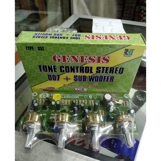 ROc KIT TONE CONTROL STEREO SUBWOOFER GENESIS 7 DC 12 VOLT RANIC 351  TONE CONTROL STEREO SUBWOOFER