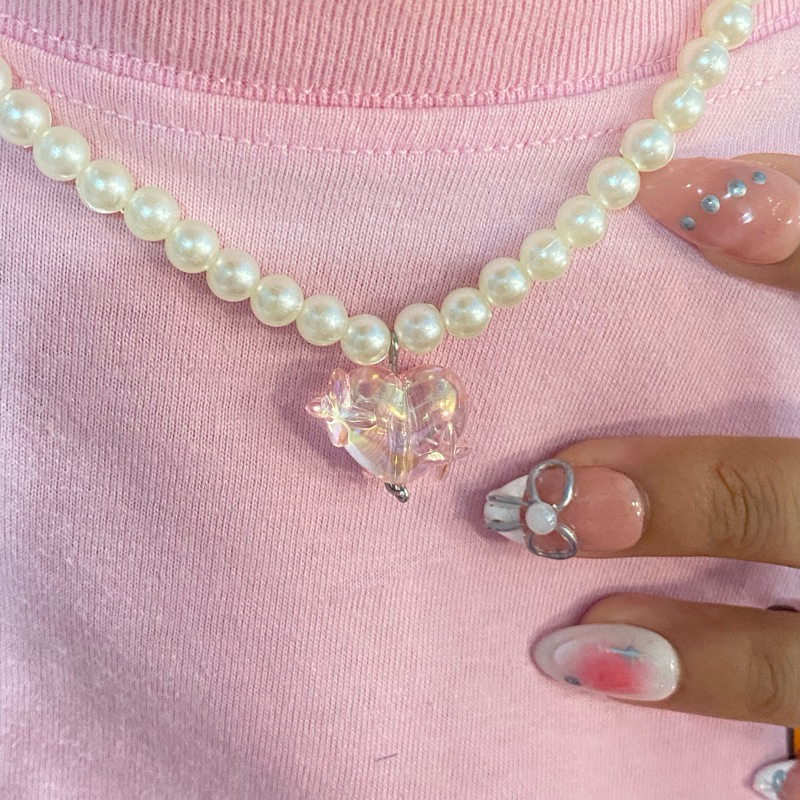 Necklace / kalung hijab non hijab / choker aesthetic korean style Beads