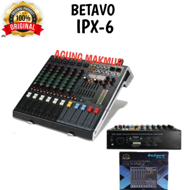 Mixer Betavo IPX-6 6 channel  Original - Mixer Betavo IPX 6 Original - betavo IPX6
