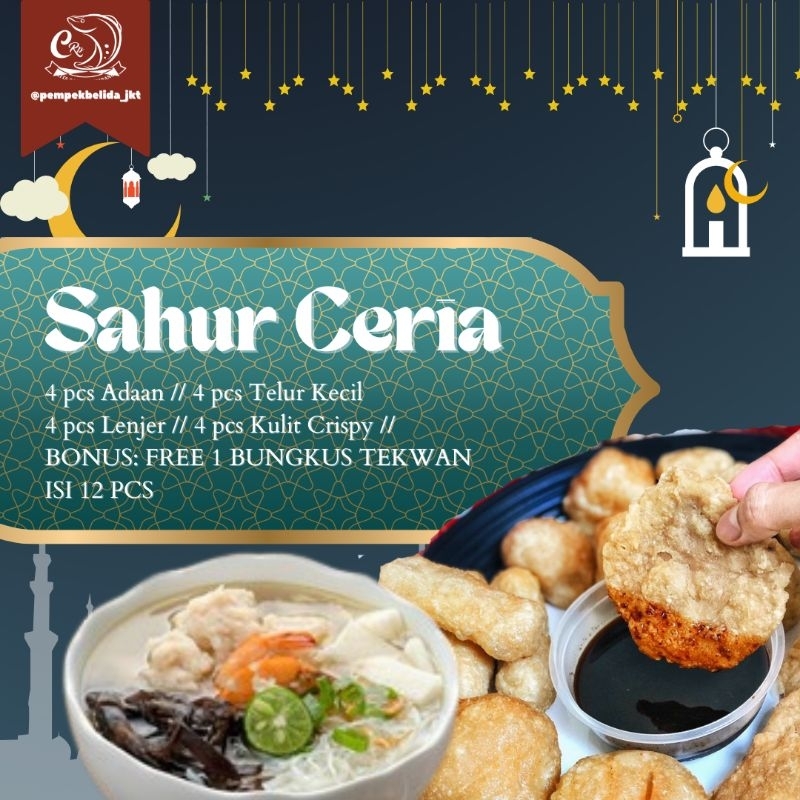 

Paket Sahur Ceria Pempek Belida - 16 PCS Pempek Campur + 12 PCS Tekwan