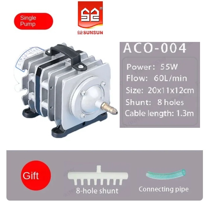 Sunsun Electromagnetic ACO-004 Air Compressor / Pompa Udara