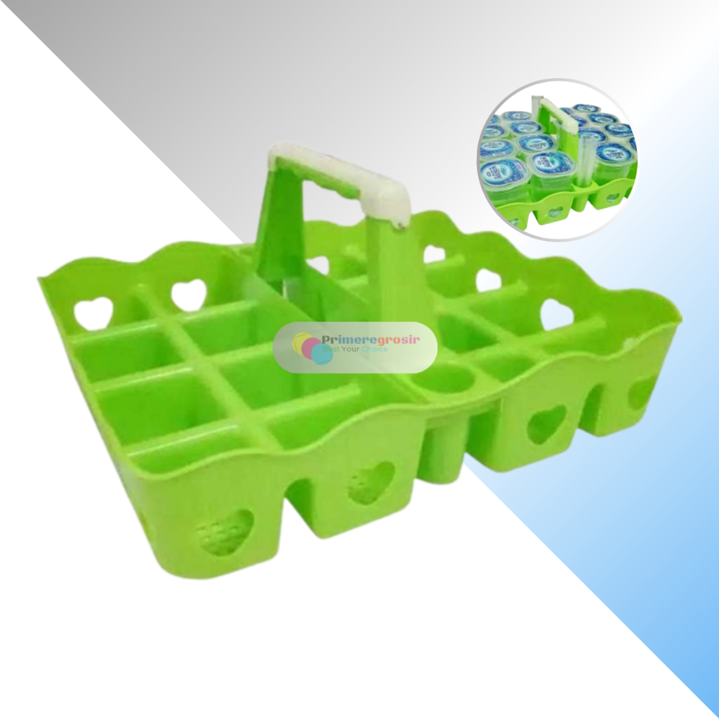 Rak Aqua Gelas Plastik 16 Lubang / Tempat Aqua Gelas