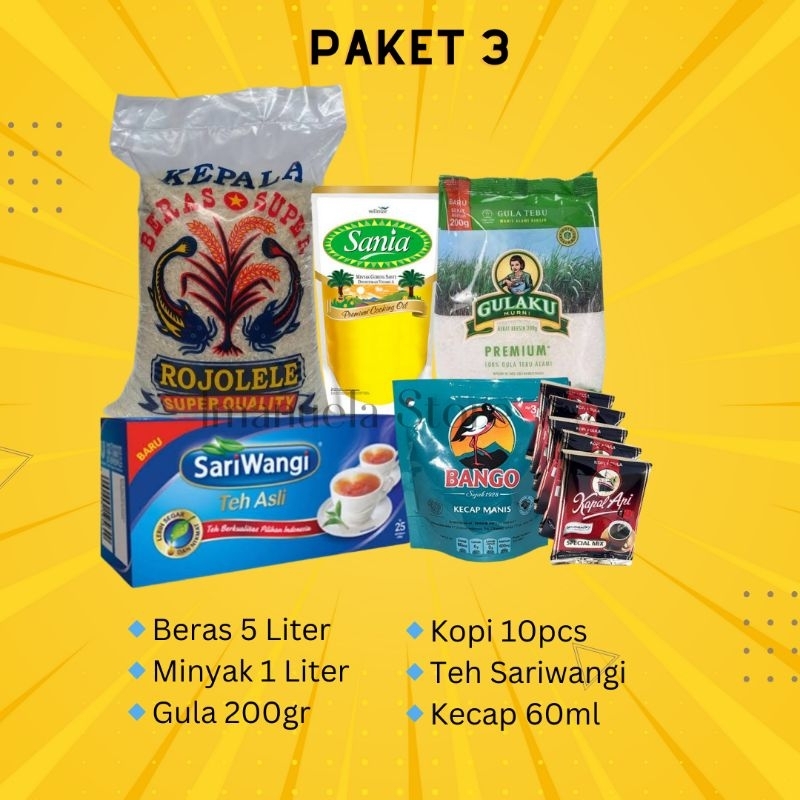 

Paket Sembako Murah / Paket Sembako Ramadhan / Sembako Murah / Hampers Ramadhan / Paket 3 / Paket Berbagi