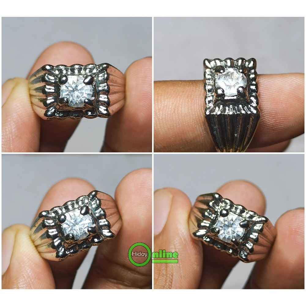 CINCIN BERLIAN PUTIH ZIRCON REPLIKA MURAH