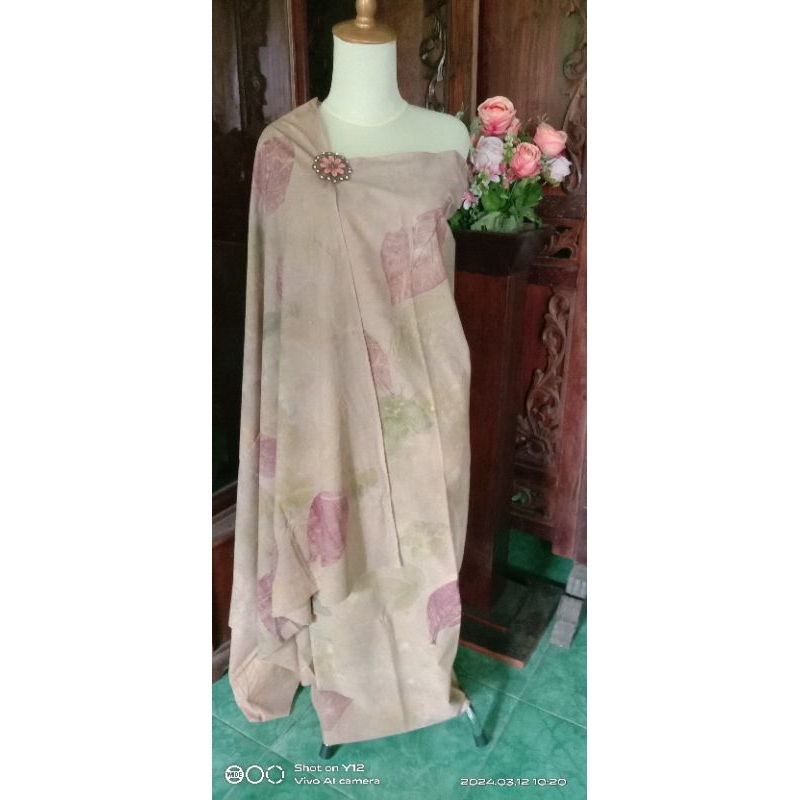 KAIN katun halus adem BATIK ECOPRINT HANDMADE