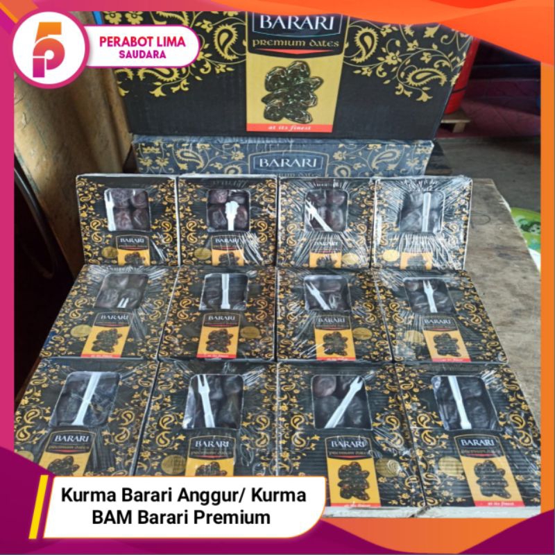 

Kurma BAM Barari 650 gr/ Kurma Barari Anggur Madu Premium