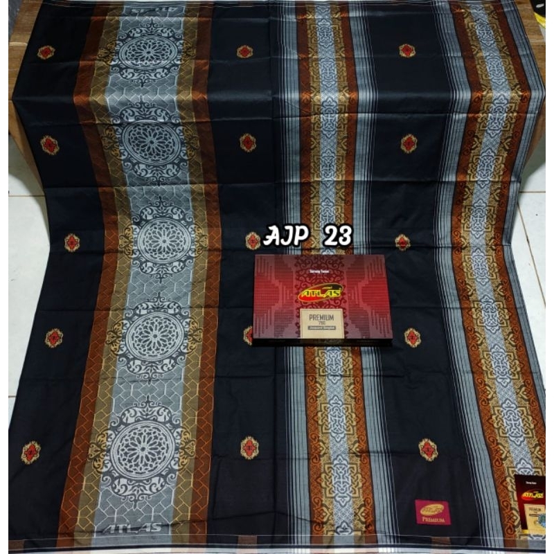 SARUNG ATLAS PREMIUM DOBBY KEMBANG MOTIF SONGKET