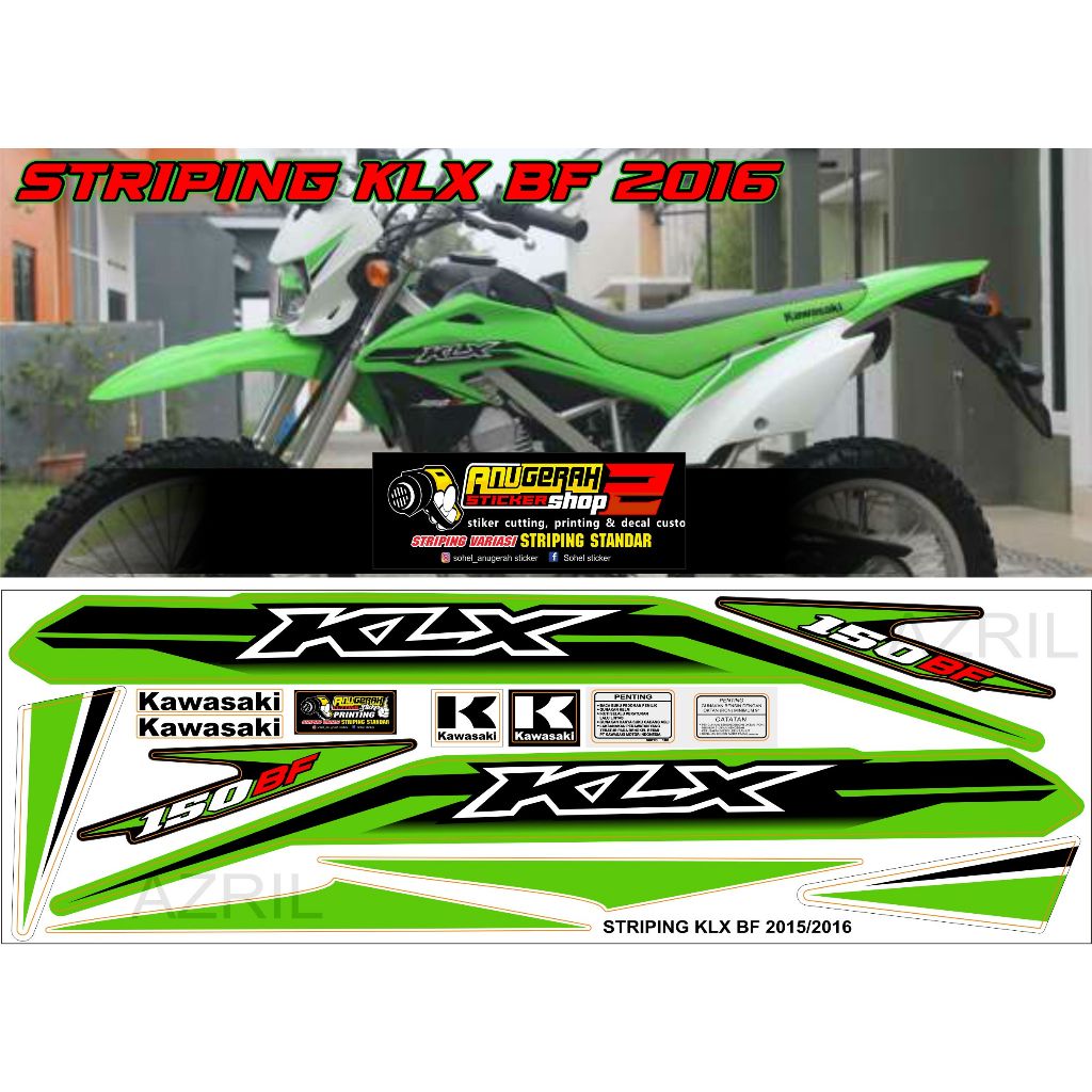 Sticker Striping KLX Bf 2016