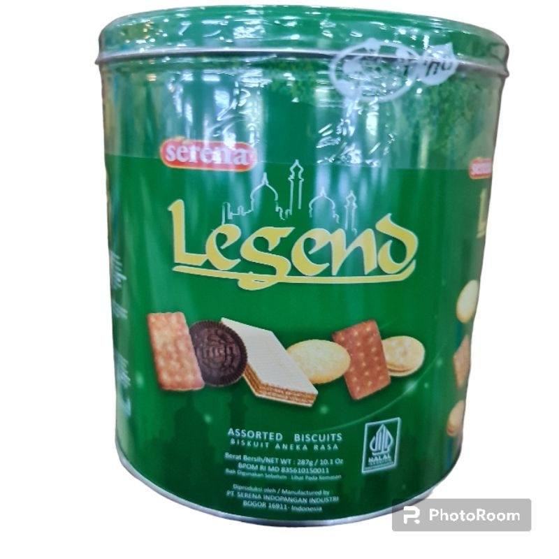 

Serena Legend Assorted Biscuits 287g/ Biskuit Kaleng Serena Legend