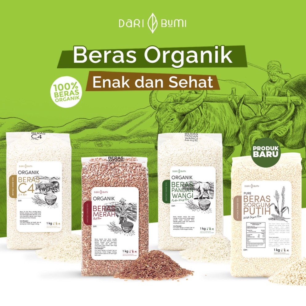 

HTO356 XG34448 Dari Bumi Beras Organik 1 Kg Premium Pure