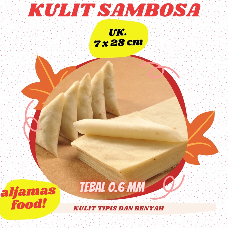 

YJA351 Splash Kulit Sambosa uk 7x28 isi 5 lembar