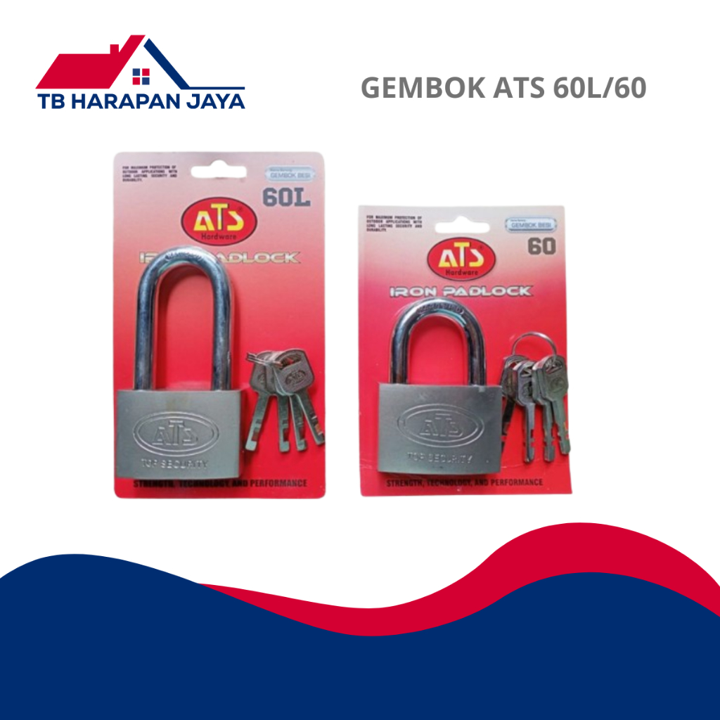 Kunci Gembok ATS 60 Pendek / Gembok ATS 60L Panjang