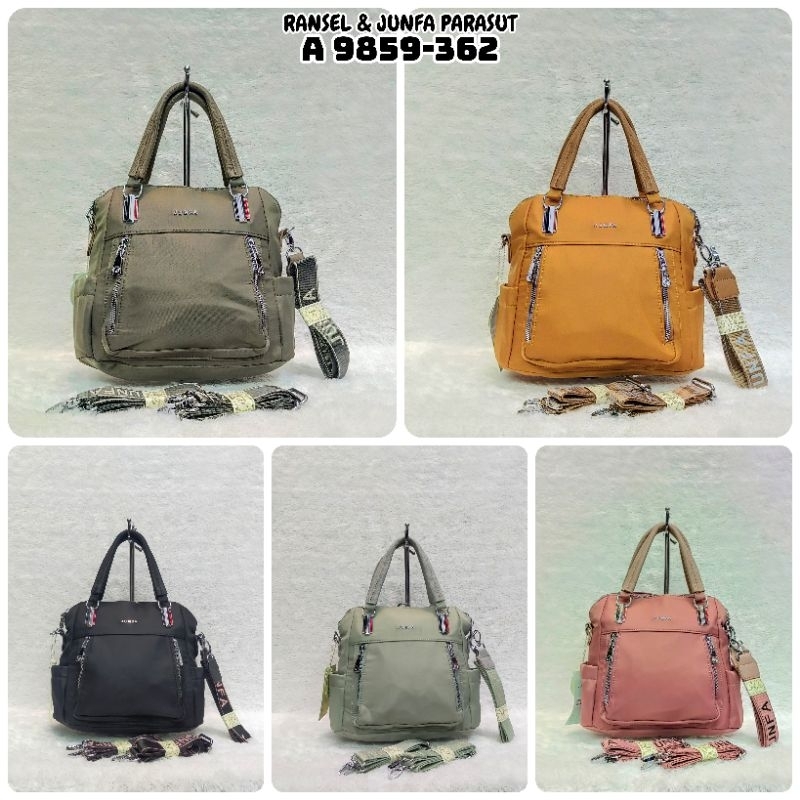 TAS JUNFA MULTIFUNGSI TERBARU BISA RANSEL/SELEMPANG/SANDANG