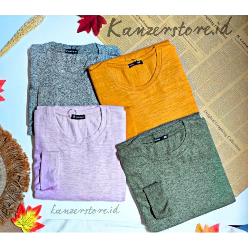 KAOS RAJUT HALUS LENGAN PANJANG/KAOS KNIT PANJANG BEST SELLER