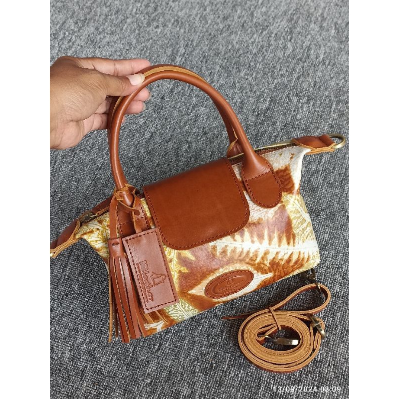 MADANIA BAG ECOPRINT NR LEATHER