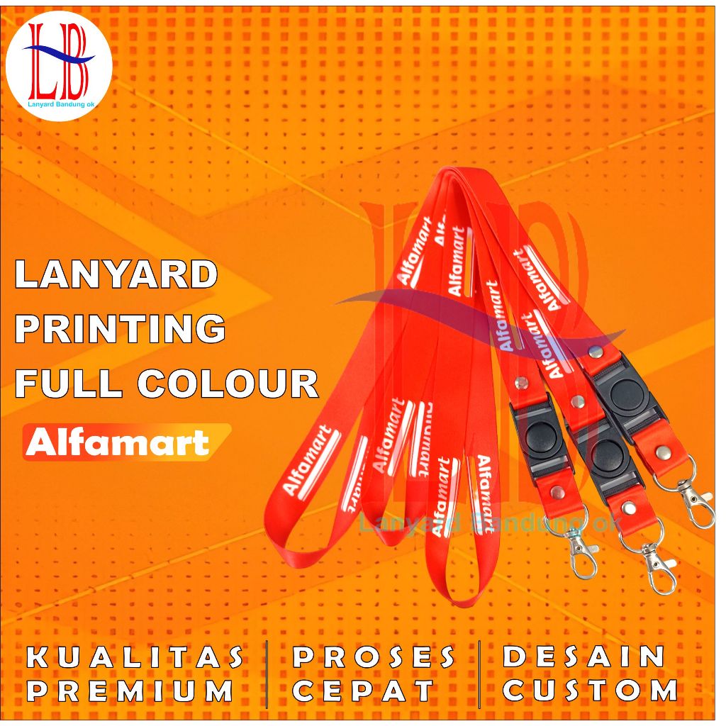 

Tali lanyard Alfamart/gantungan name tag Alfamart/kalung id card Alfamart