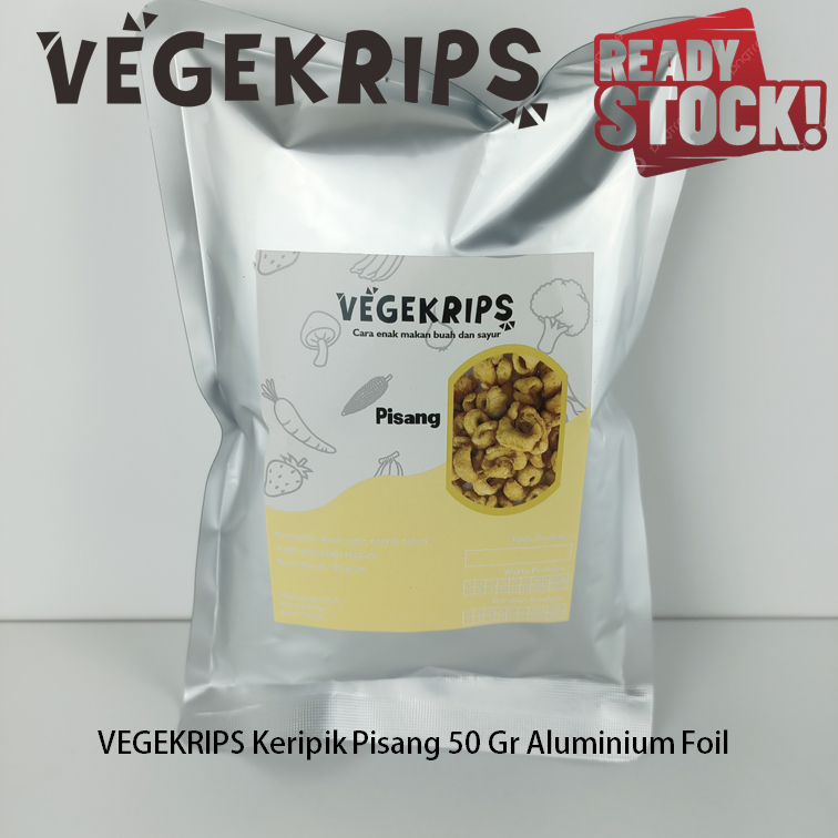 

VEGEKRIPS Keripik Pisang 50 Gr Aluminium Foil