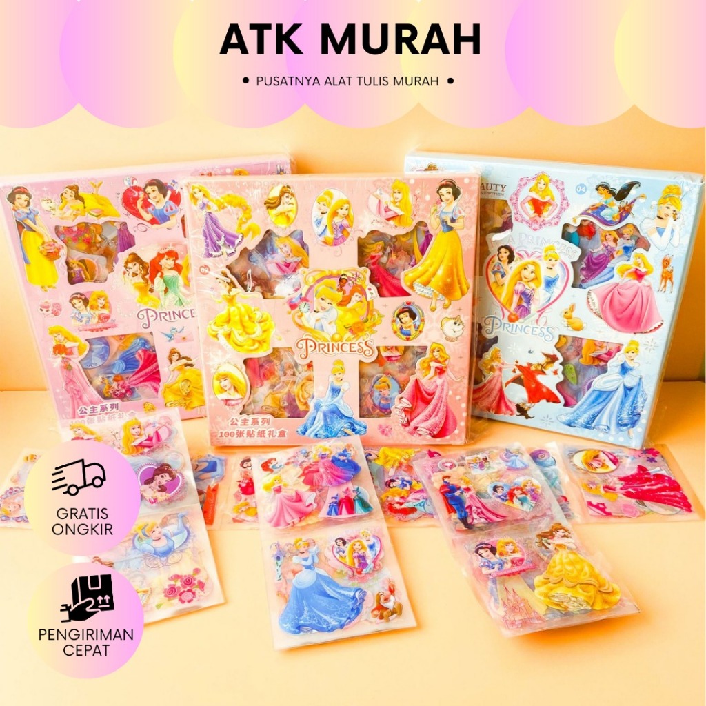 

STIKER ISI 100 LEMBAR PRINCESS MOMO WATERPROOF STICKER ST-1193 COD