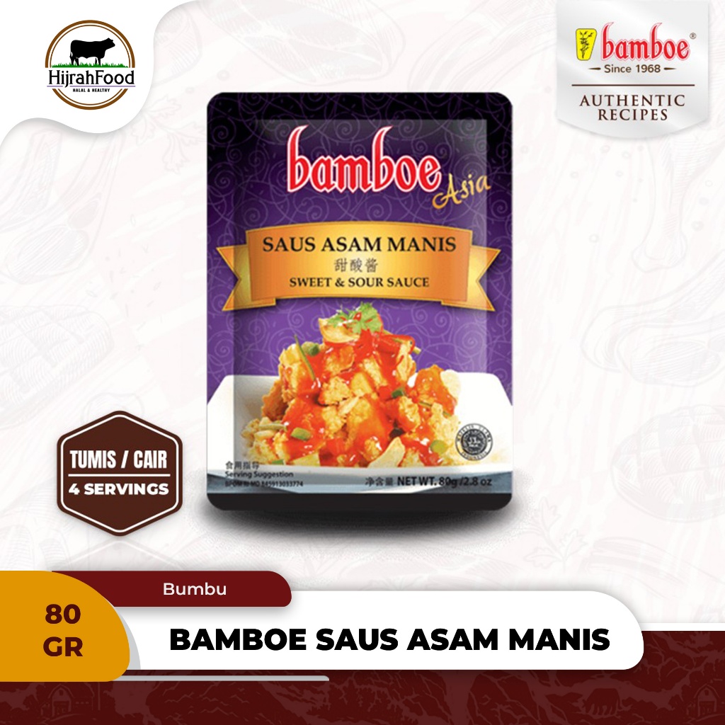 

Bamboe Asia Bumbu Instant Saus Asam Manis Sweet and Sour Sauce 80 gram