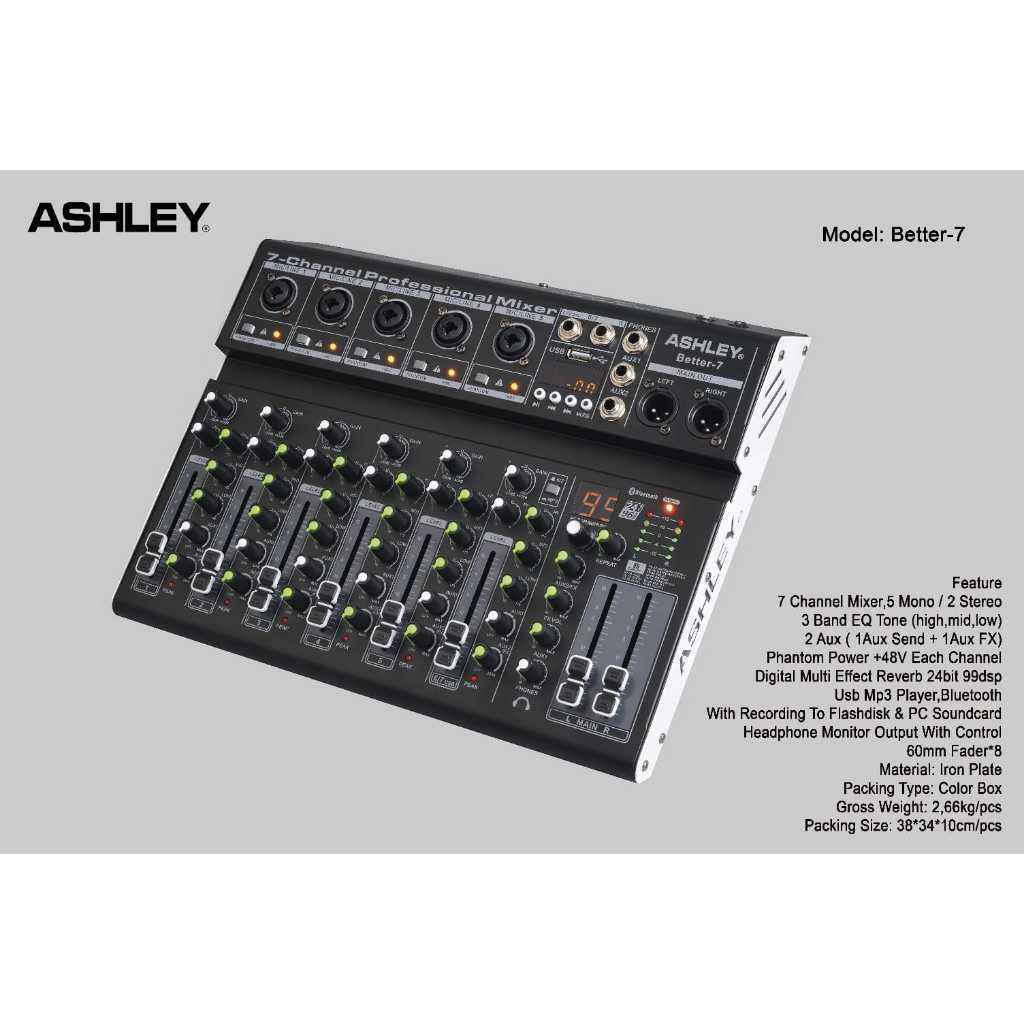 Mixer Ashley better7 / better 7 Channel - Bluetooth