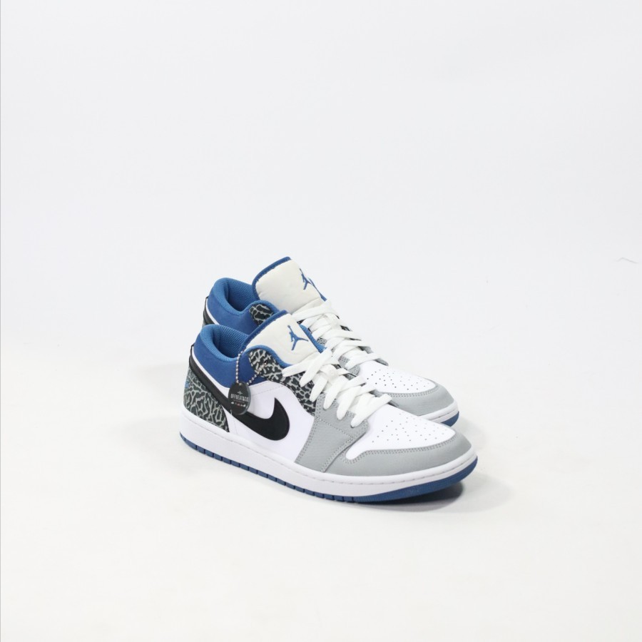 Air Jordan 1 Low SE True Blue Elephant (100% Authentic)