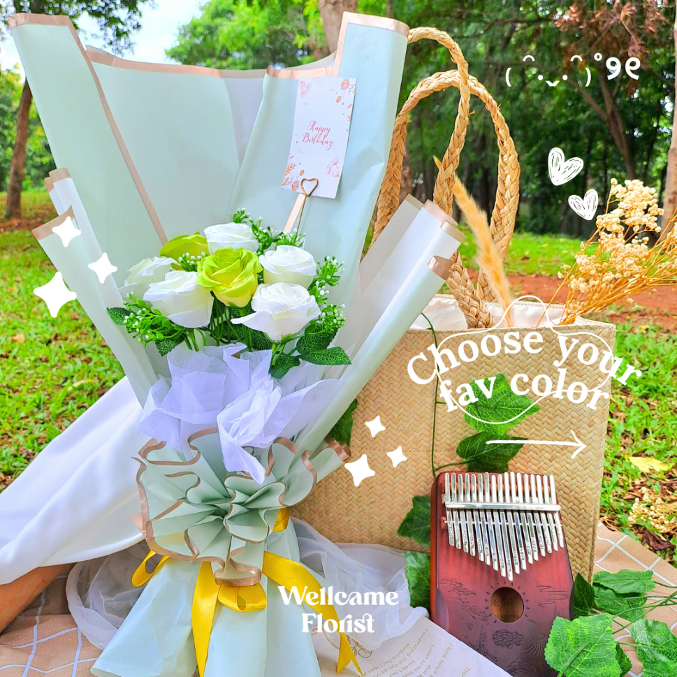 [Wellcame.Florit] Bucket Bunga | Flower Bouquet | Wisuda | Anniversary | Graduation | Birthday | Buket Ulang Tahun | Gift | Cewek | Cowok