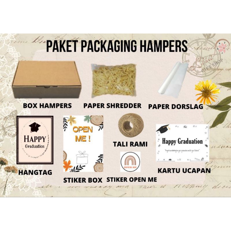 

Paket Lengkap Packaging Hampers tali rami