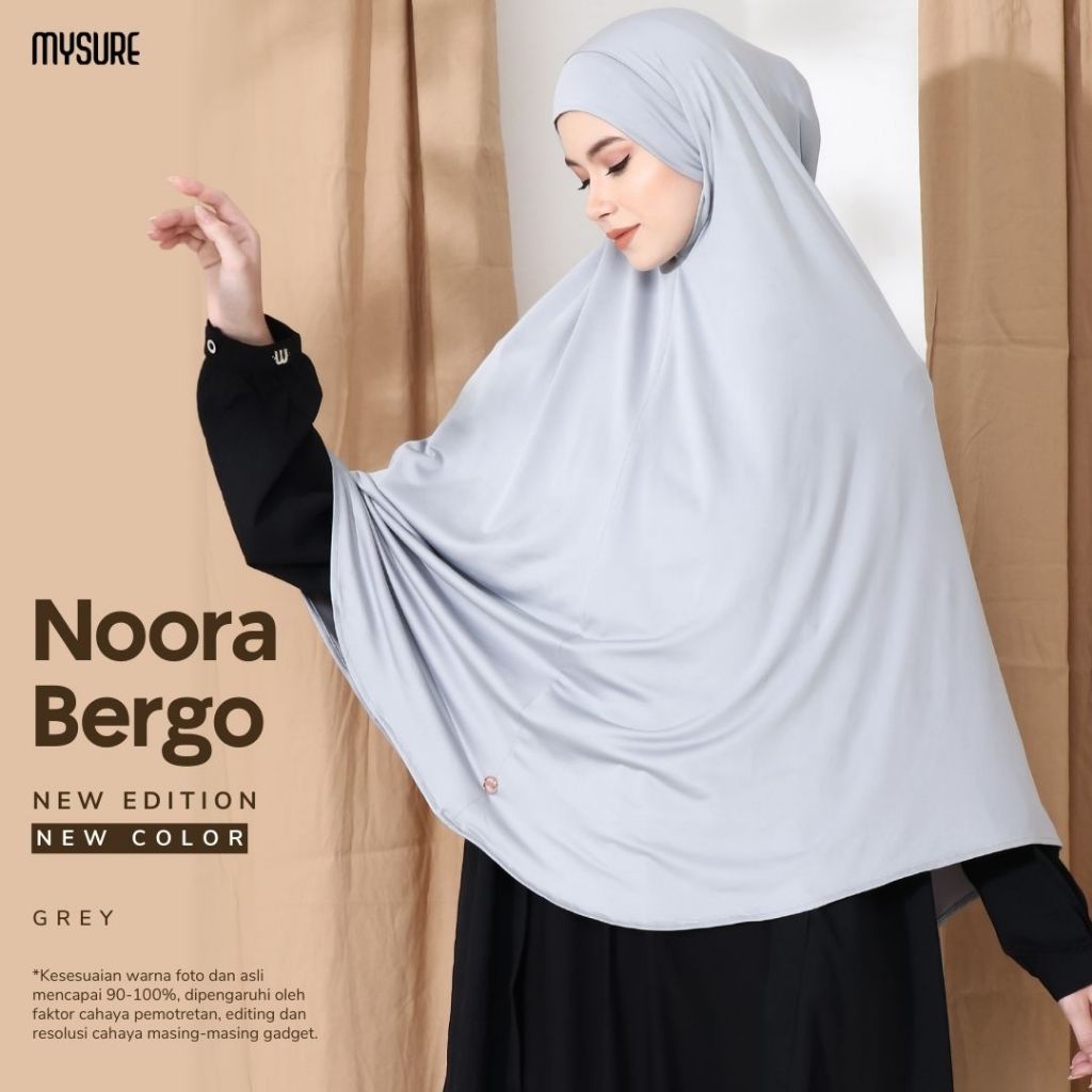 [BISA COD] TERBARU BERGO NOORA MYSURE / MYSURE HIJAB BERGO PREMIUM / BERGO JERSEY JUMBO / bergo span