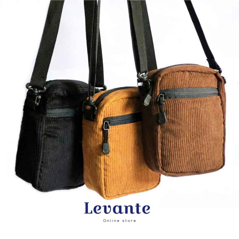 tas selempang corduroy mini sling bag Tas hp