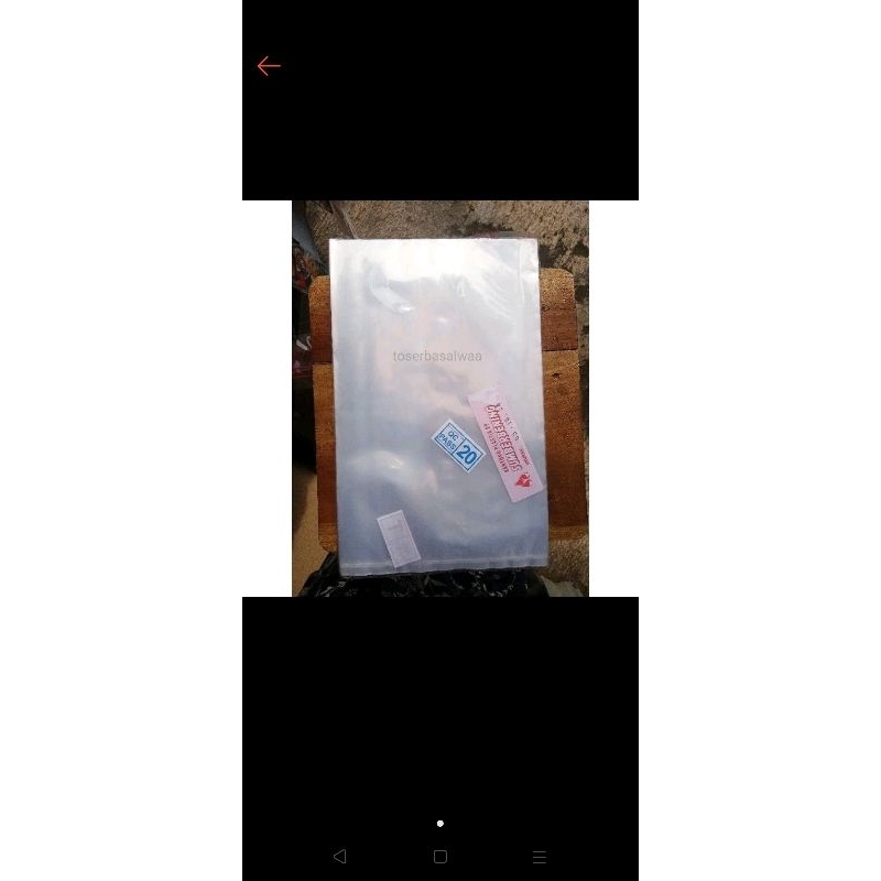 plastik PP tebal 10 micron