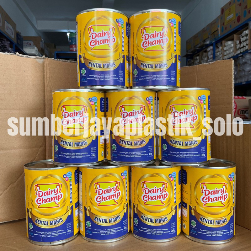 

DAIRY CHAMP Krimer Kental Manis 480Gr Susu Krimer Serbaguna Campuran Makanan dan Minuman 480 Gram