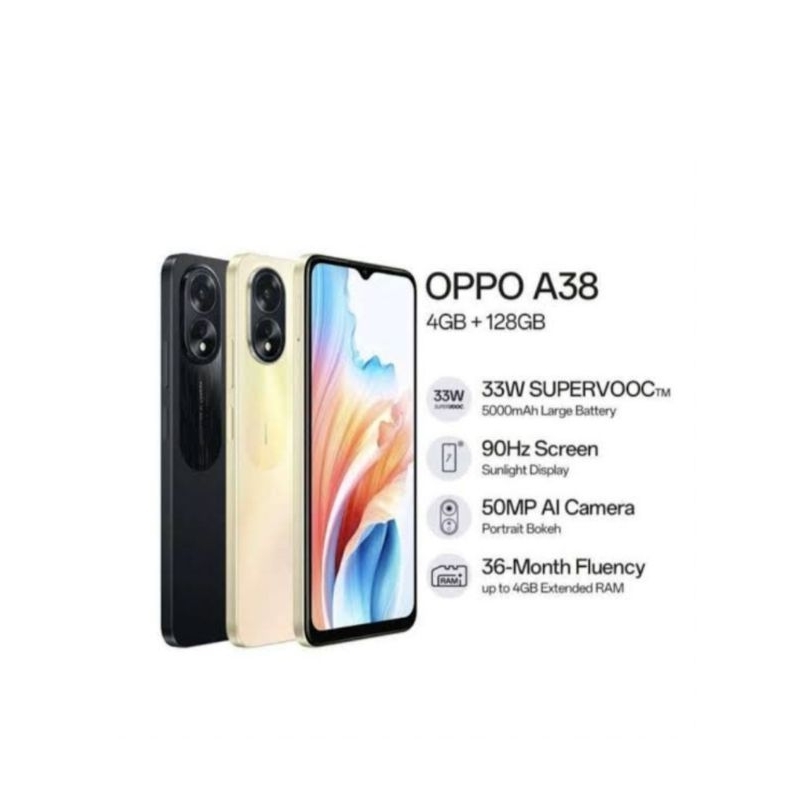 HP OPPO A38 4/128 GB - OPPO A 38 RAM 4GB ROM 128GB GARANSI RESMI