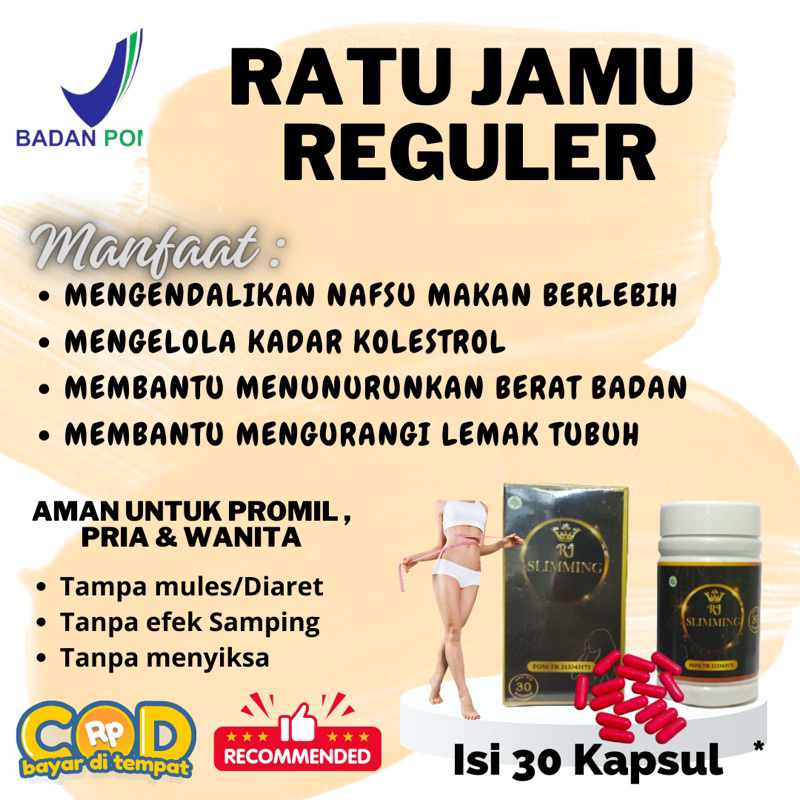 RATU JAMU REGULER/RJ SLIM AMPUH MENURUNKAN BERAT BADAN TANPA DIET KETAT