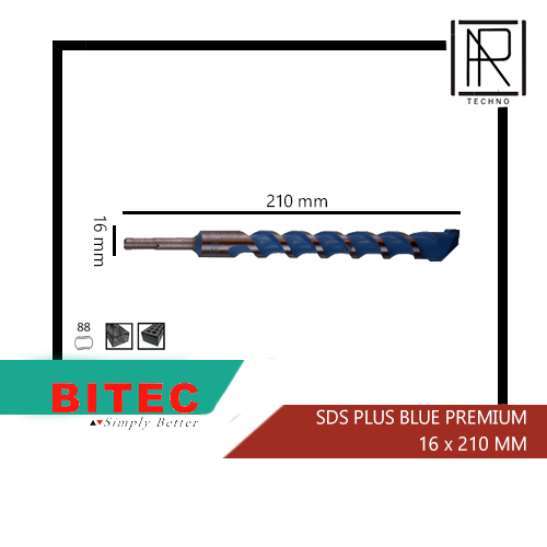 Mata Bor SDS Plus BP Beton Tembok Besi Bobok 16x210mm BITEC