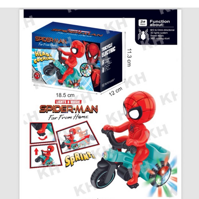 Mainan Robot Figure Spiderman Motor
