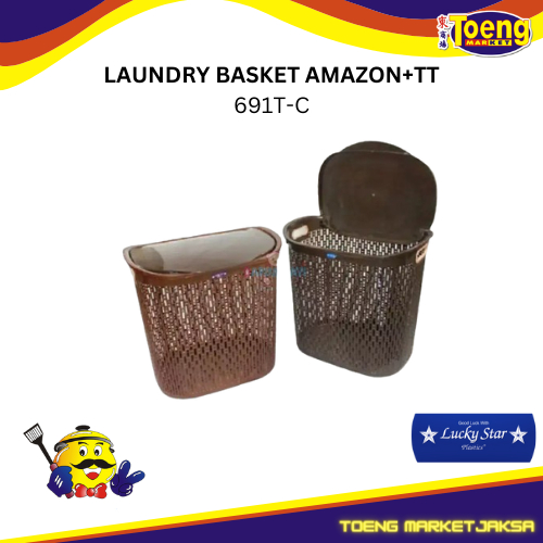 Keranjang Pakaian + Tutup LAUNDRY BASKET AMAZON+TT 691TC LUCKY STAR