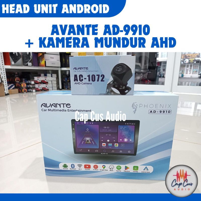 Headunit android avante AD-9910 9inch