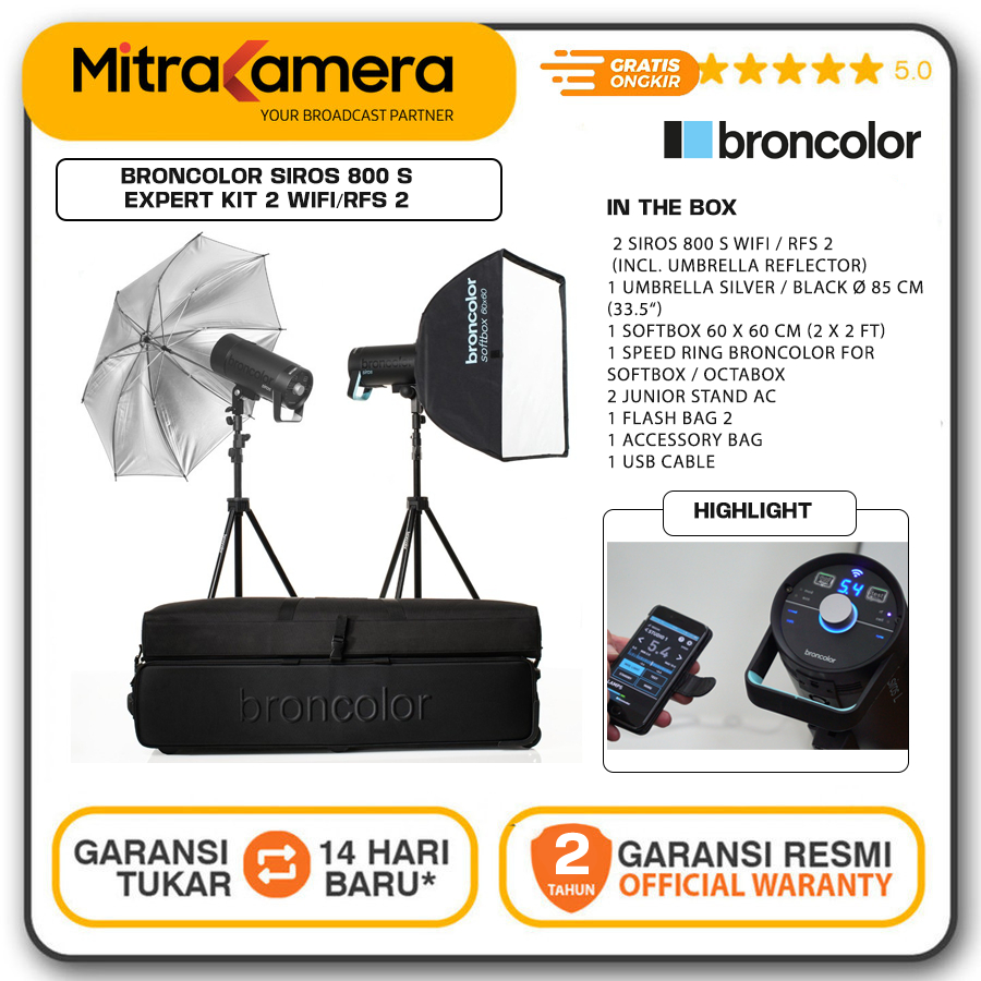 Broncolor Siros 800 S Expert Kit 2 WiFi/RFS 2