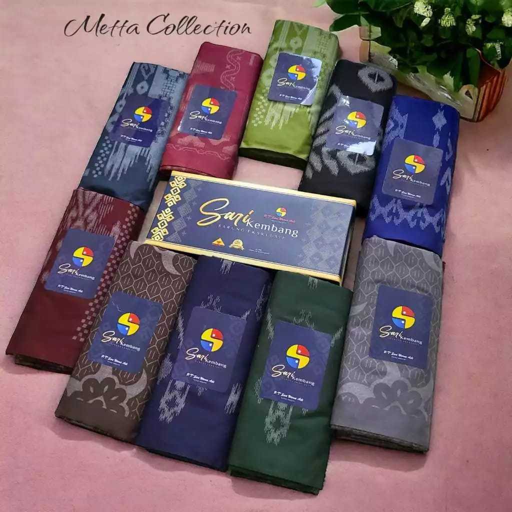 Sarung Tenun Sari Kembang Premium Halus Adem