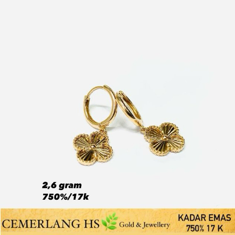 anting emas fashion750%/17k