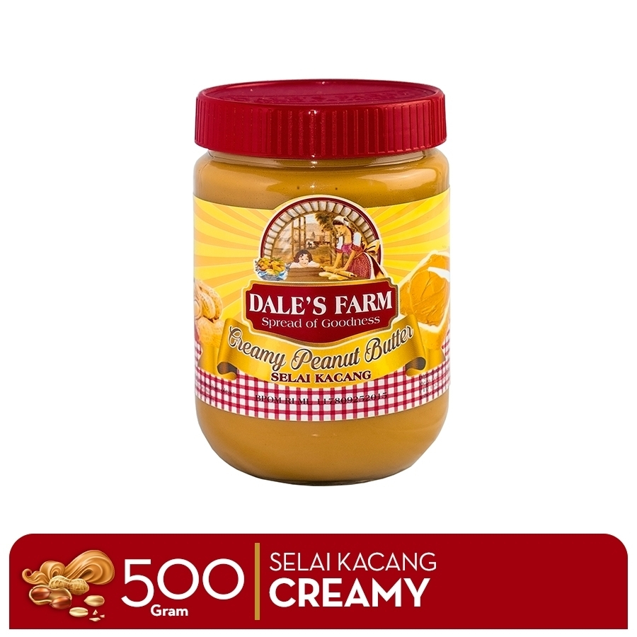 

Dale'S Farm Creamy Peanut Butter 500 Gr Dales Selai Kacang Malaysia 500Gr