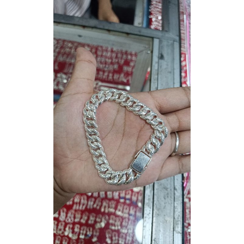 gelang perak sisik naga