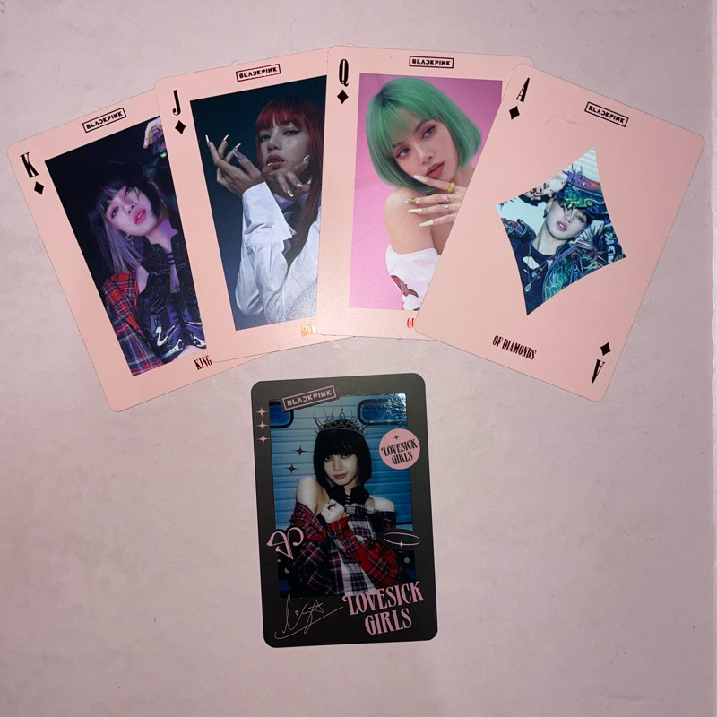 WTS photocard pc LISA PLAYING CARD SET + POB PLAYING CARD