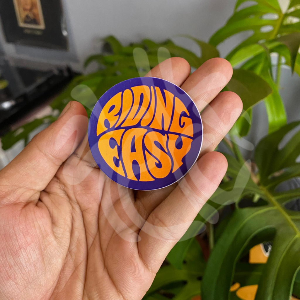 

sticker riding easy / sticker / aesthetic sticker / sticker tumblr / aesthetic sticker / stiker hp / stiker laptop / stiker helm / stiker satuan / stiker tahan air / sticker pack