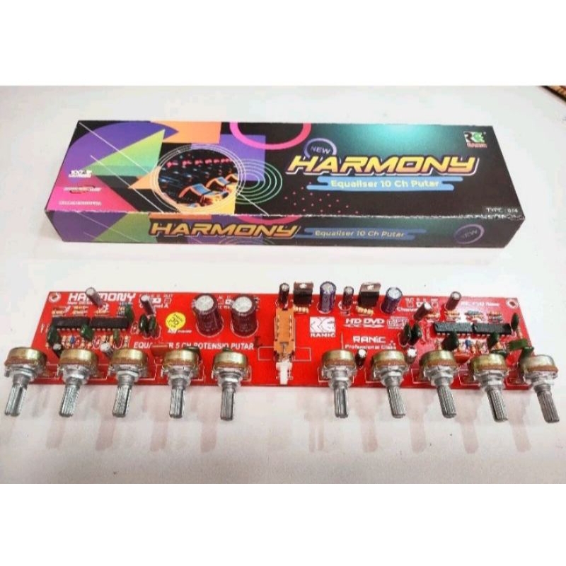 kit Equalizer 10 chanel Stereo harmony NEW