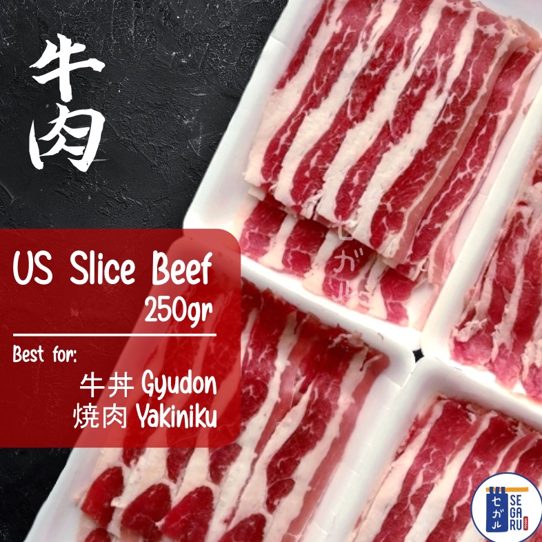 

VOX313 88 US Beef Slice Daging Sapi Slice Yoshinoya Yakiniku Shabu 25gr